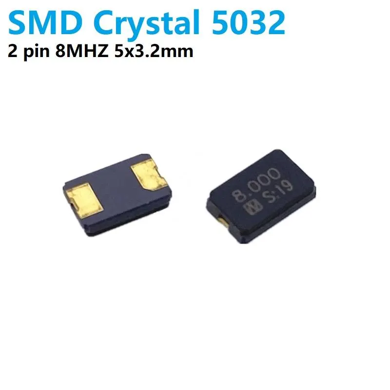8MHz 5032 SMD Quartz Crystal, 2-Pin