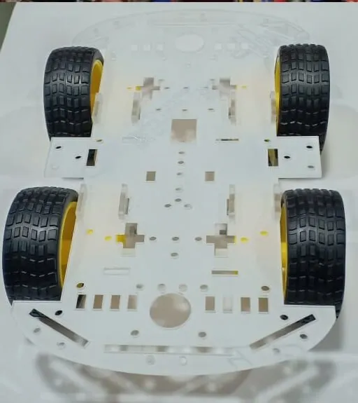 هيكل سيارة ذكية رباعي الدفع 4WD من الأكريليك بطبقة واحدة، نسخة طويلة