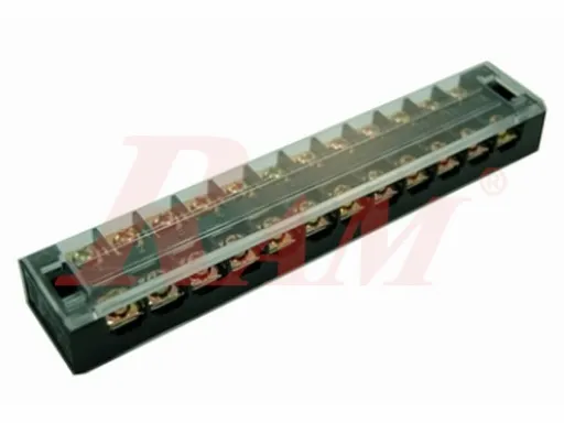 شريط توصيل حاجز TB-2512 ثابت بـ 12 طرفاً 25 أمبير 600 فولت