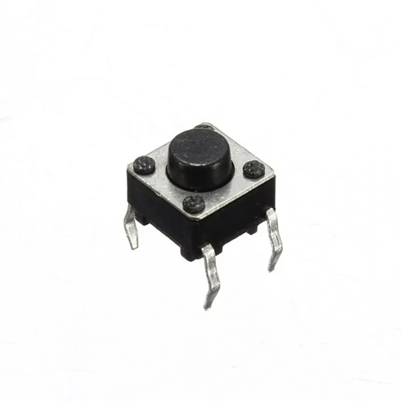 Mini Push Button Switch 4-Pin 6x6x5mm Momentary