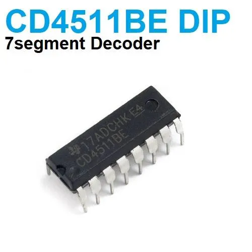 CD4511 BCD to 7-Segment Decoder Driver DIP-16 Common Cathode