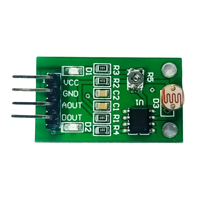 GL5528 LDR Light Sensor Module with LM393 Comparator and D0 Output