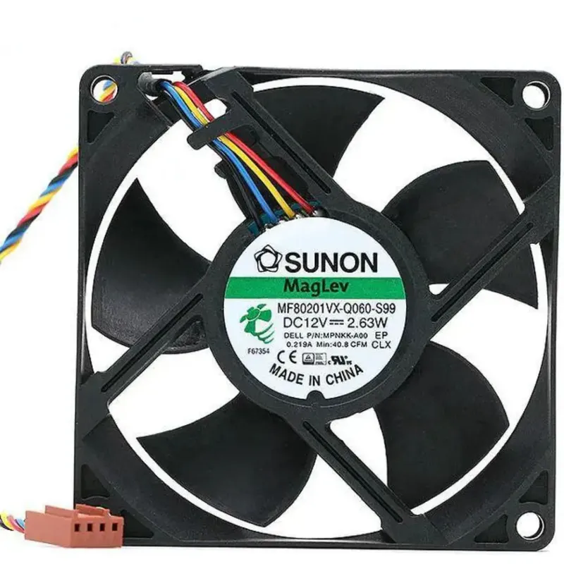 مروحة تيار مستمر SUNON MF80201VX-Q060-S99 ‏12 فولت 2.63 واط 80×80×20 مم