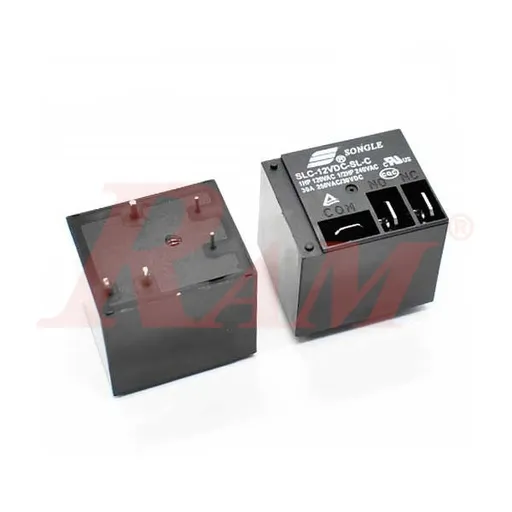 مرحل SONGLE SLC-12VDC-SL-C عالي التيار بجهد ملف 12 فولت وتيار 30 أمبير مع أطراف توصيل