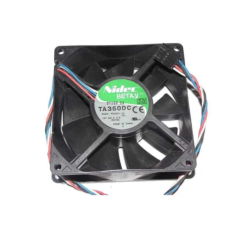 مروحة تبريد Nidec BETAV TA350DC بجهد 12 فولت وقياس 90×90×38 مم