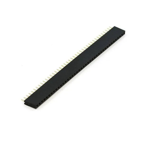 Female Pin Header 1x40 Straight 2.54mm Breakaway Strip