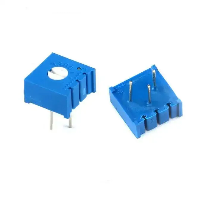 مقاومة متغيرة Trimmer 3386P-1-102 ‏1 كيلو أوم 0.5 واط لفة واحدة
