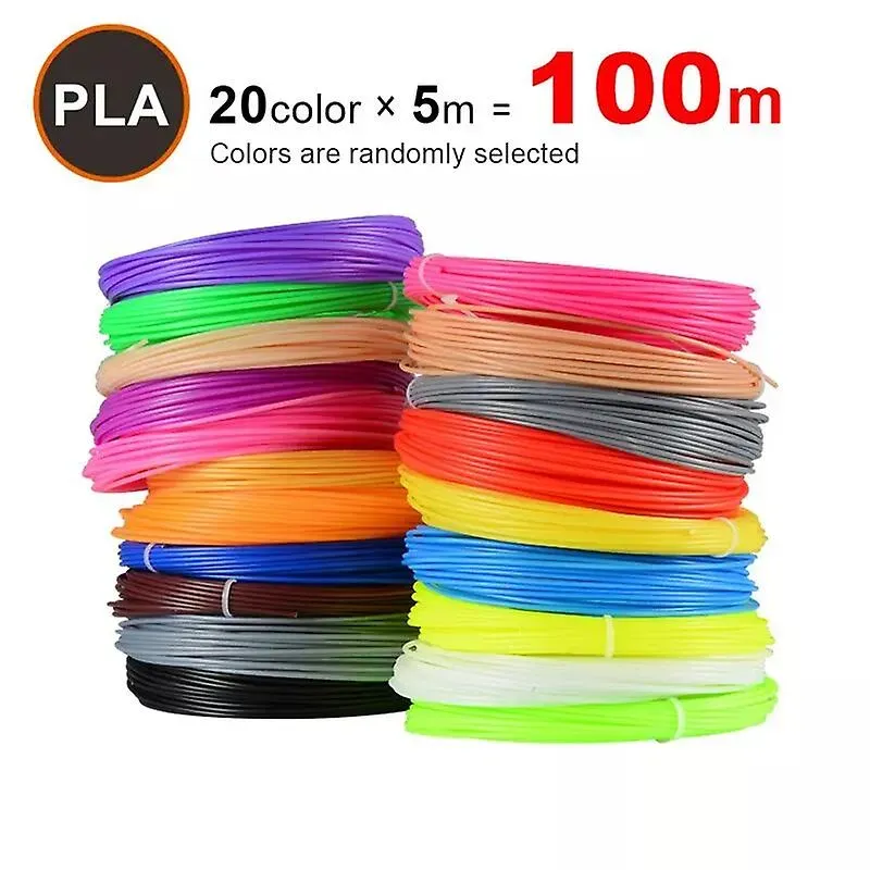 خيوط PLA لقلم الرسم ثلاثي الأبعاد 1.75 مم، 20 لوناً