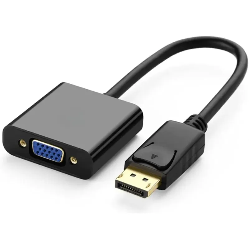 DisplayPort to VGA Adapter 1080p Black