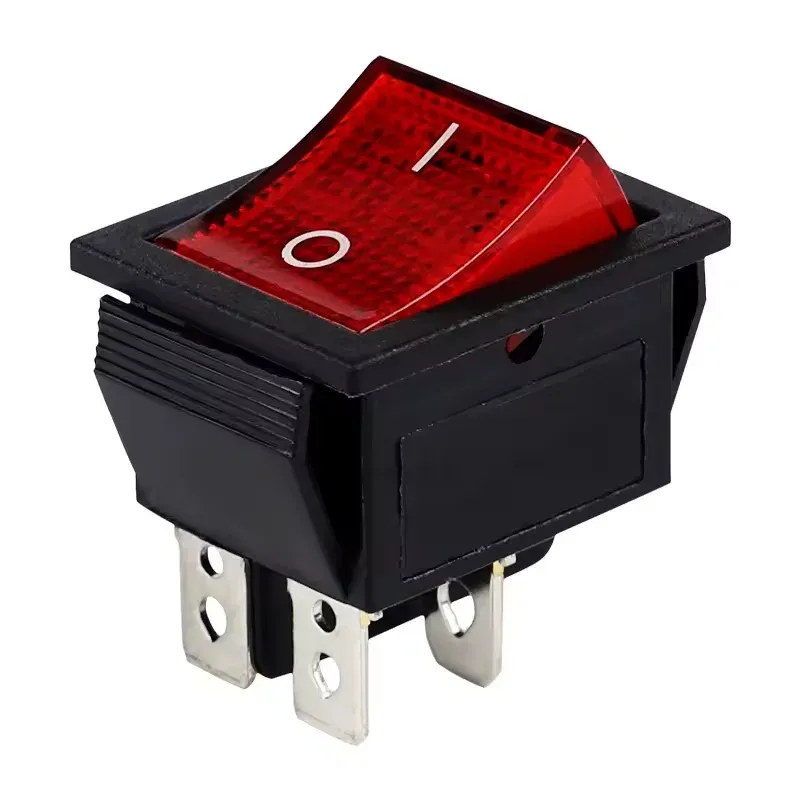 KCD4 ON/OFF Rocker Switch 4-Pin DPST with LED Indicator