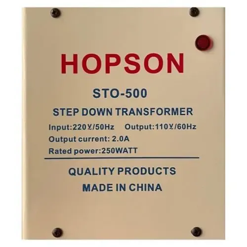 Hopson Step-Down Transformer 220V to 110V 250W STO-500