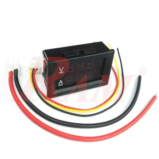 Digital Panel Meter Dual Display Voltage & Current 100Vdc/10Adc D27B