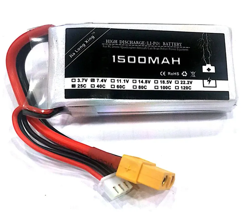 Li-Polymer 3.7V 3300mAh 1S 25C Battery for Drone and RC