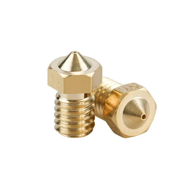 MK8 3D Printer Nozzle 0.2 mm Brass M6 Thread