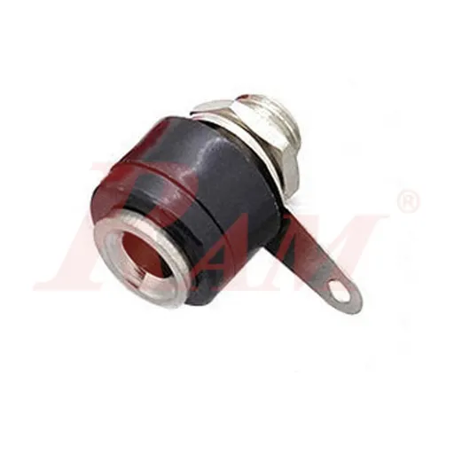 Banana Plug 4mm Female Short Black