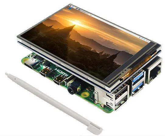 3.5 inch Raspberry Pi TFT LCD 480x320 with Resistive Touchscreen