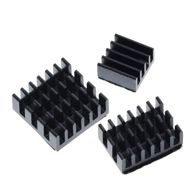 Heat Sink Set for Raspberry Pi 4B Board Black 3 PCS