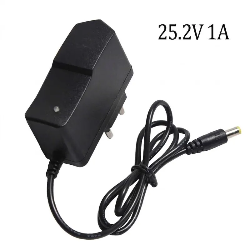 6S Li-ion Battery Charger 25.2V 1A, 5.5x2.5mm DC Plug (Model 25210)
