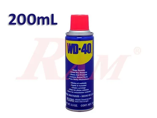 WD-40 Spray 200 mL - Gunk Removal and Lubrication