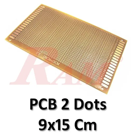 Single-Sided Dot Prototype PCB 15 x 9 cm, Isolated Pads (SKU PCB2.HOLES)