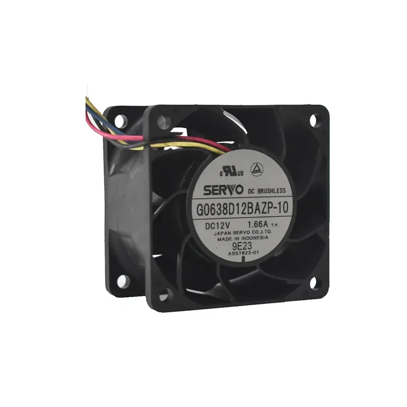 SERVO G0638D12BAZP-10 12V DC Cooling Fan 60x60x38mm