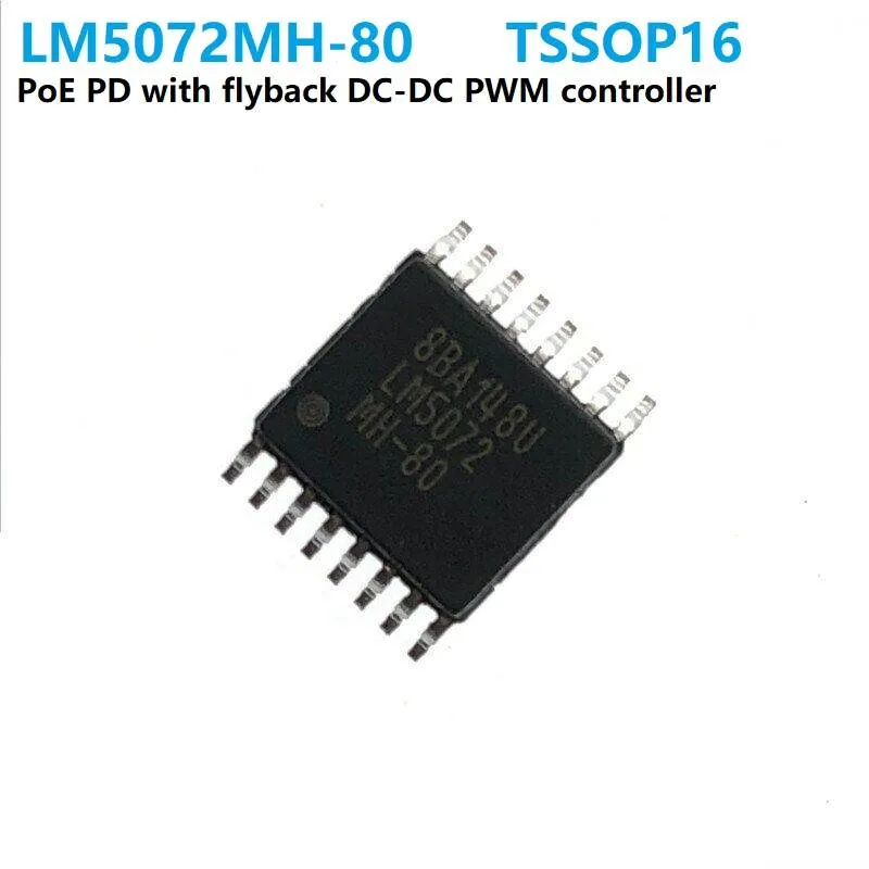 LM5072MH-80 متحكم PoE مع محول فلايباك DC-DC بغلاف TSSOP-16