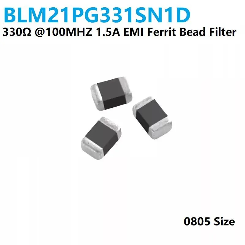 Murata BLM21PG331SN1D EMI Ferrite Bead 0805, 330Ω 1.5A