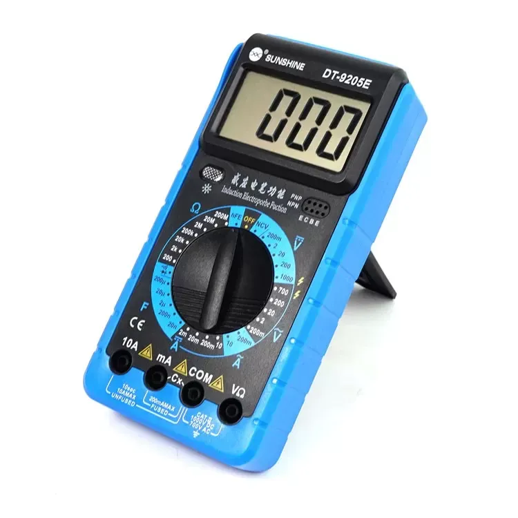 SUNSHINE DT-9205E Digital Multimeter Handheld 3.5 Digit LCD