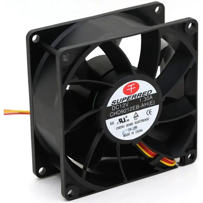 مروحة SUPERRED CHD9212EB-AH(E) بجهد 12 فولت وتيار 1.3 أمبير ذات 4 أسلاك PWM