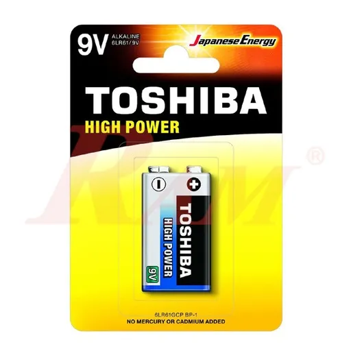Toshiba 6LR61GCP 9V Alkaline Battery