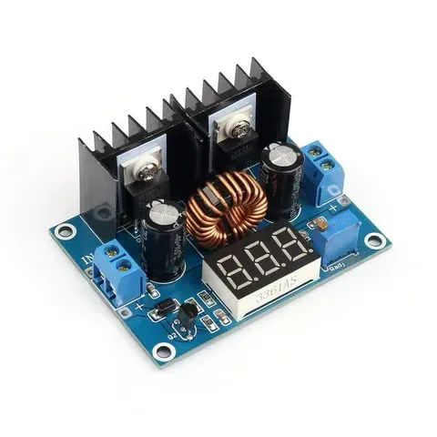 محول خفض DC-DC من نوع XL4016 بتيار 8 أمبير مع شاشة XH-M404