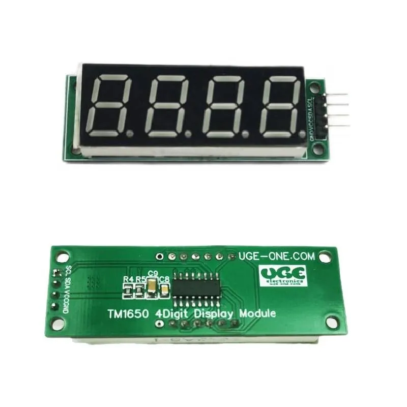 شاشة 7 قطع رباعية 0.56 بوصة مع متحكم TM1650 عبر I2C