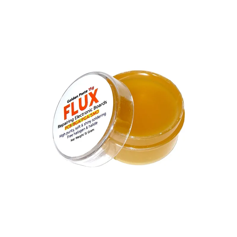 Golden Soldering Paste Flux 15g in Plastic Can (Rosin-Based)