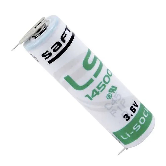 بطارية SAFT LS14500 ليثيوم ثيونيل كلوريد 3.6 فولت بحجم AA