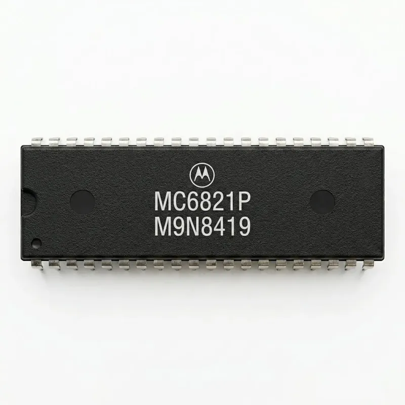 Motorola MC6821P Peripheral Interface Adapter 5V DIP-40