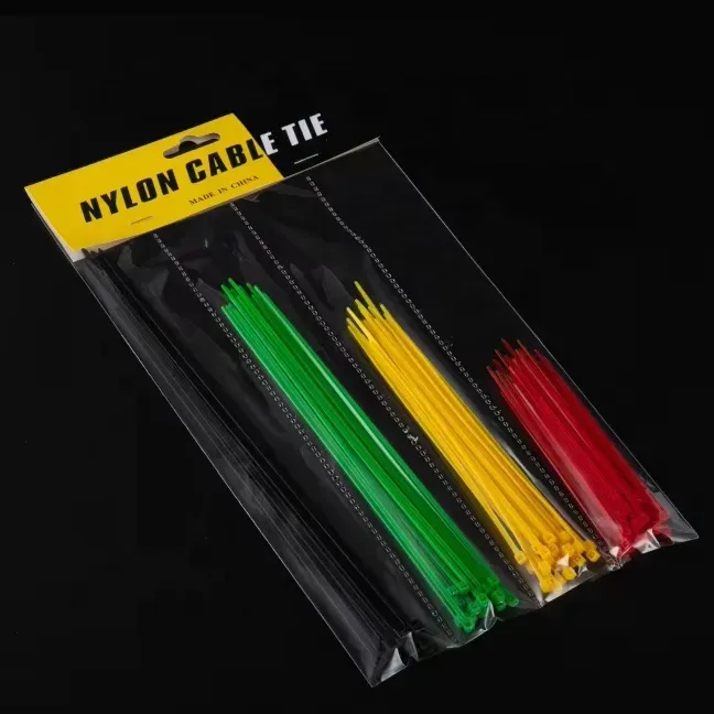 طقم أحزمة نايلون (Zip Ties) متنوعة، 100 قطعة بـ4 مقاسات