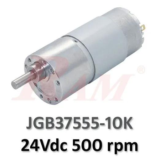 JGB37555-10K DC Geared Motor 24V 500 RPM