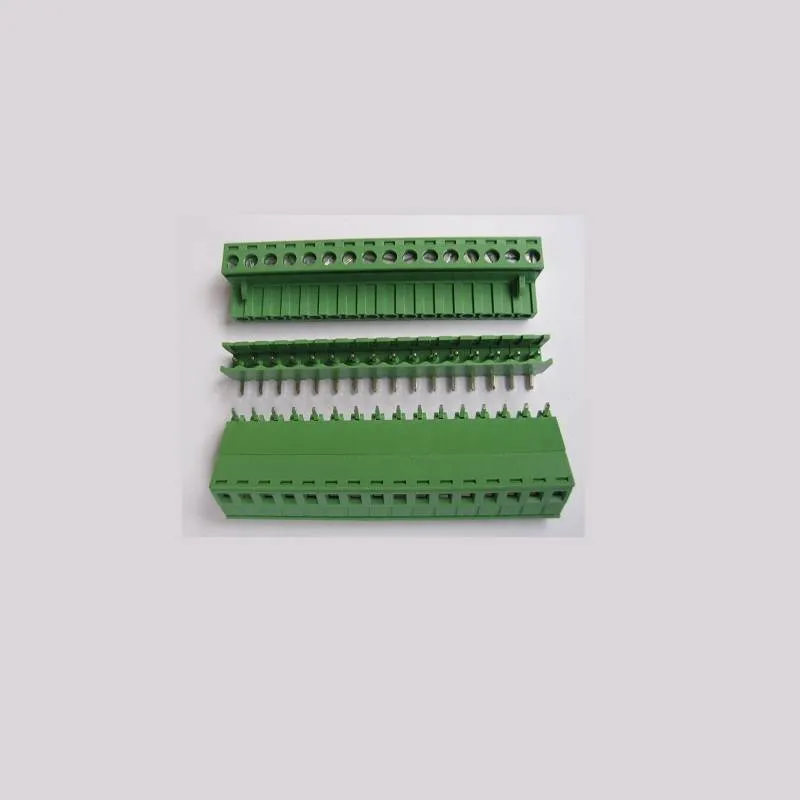 16-Pole Screw Terminal Block M/F 5.0mm Pitch