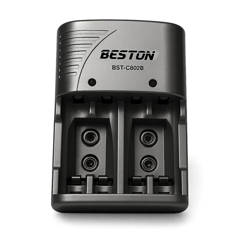 Beston BST-C802B Dual-Channel Charger for AA/AAA & 9V Ni-MH/Ni-Cd