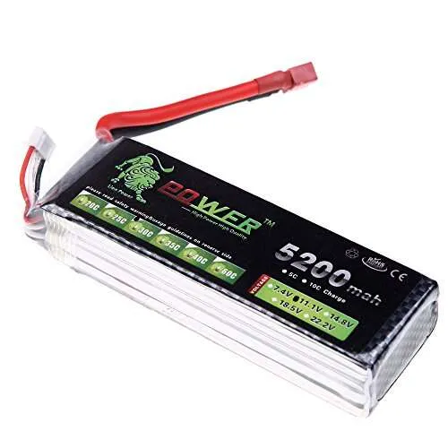 3S LiPo Battery 11.1V 5200mAh 40C with T-Plug