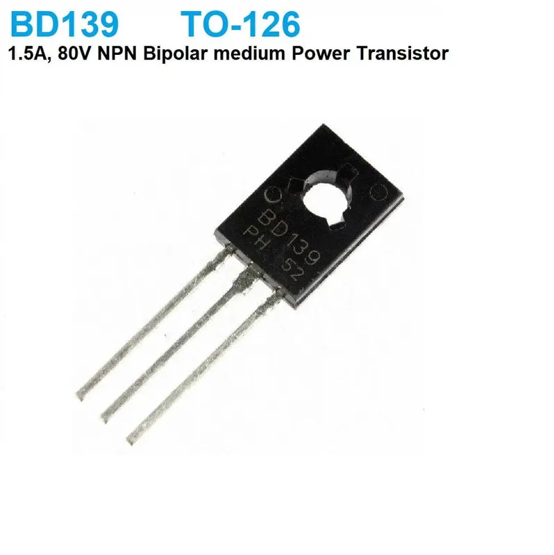 BD139 NPN Power Transistor 1.5A 80V TO-126