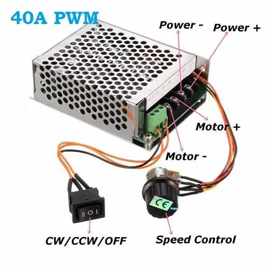 PWM DC Motor Speed Controller Driver 40A (9-60V)
