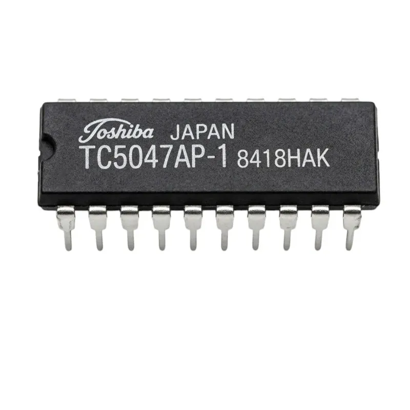 ذاكرة SRAM من Toshiba بتقنية CMOS، طراز TC5047AP-1، بتنظيم 1024 × 4 بت