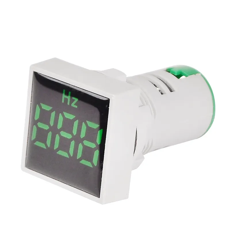 AD101-22HZS Square Green Frequency Meter Indicator 22mm