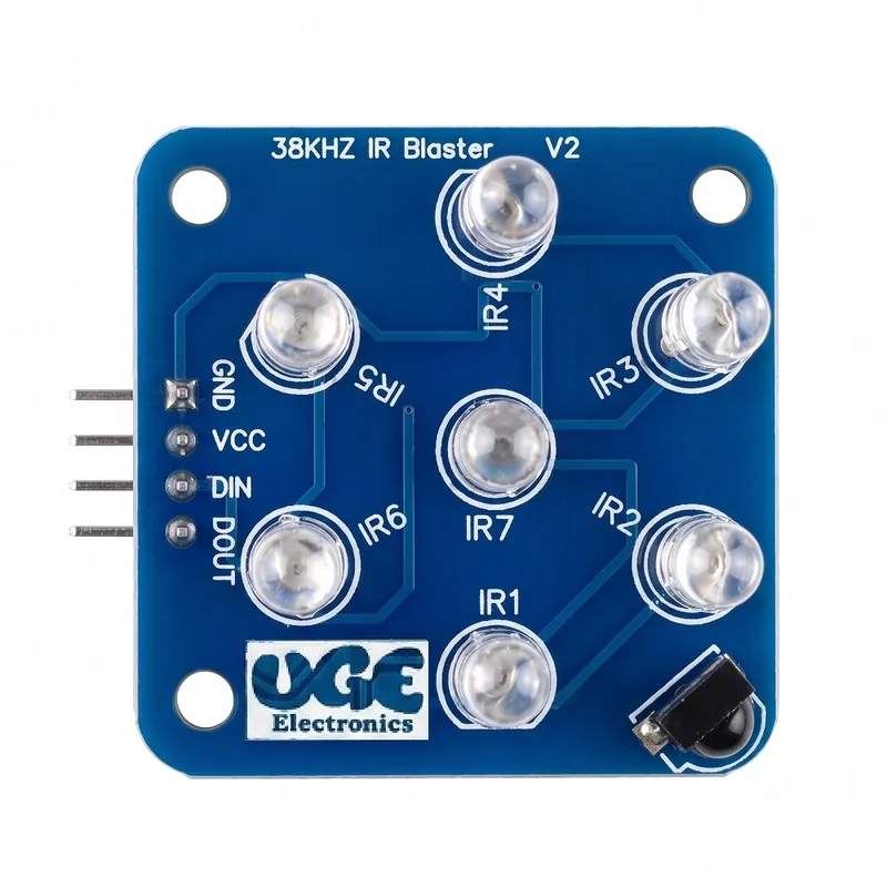 وحدة أشعة تحت حمراء 38 كيلوهرتز (7 ليدات IR) لـ Arduino وESP32