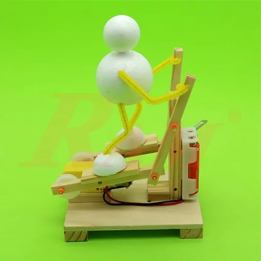 لعبة علمية DIY لجهاز مشي بيضاوي كهربائي يعمل بمحرك