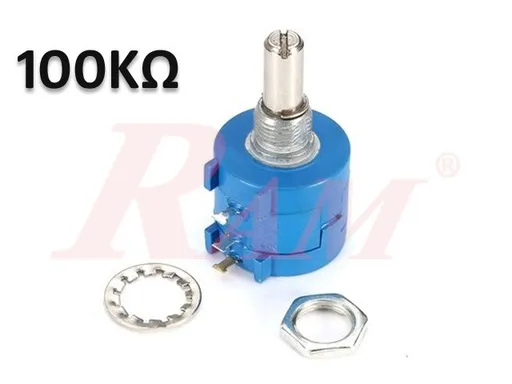 POT3590S-104L 100kΩ 10-Turn Wirewound Precision Potentiometer