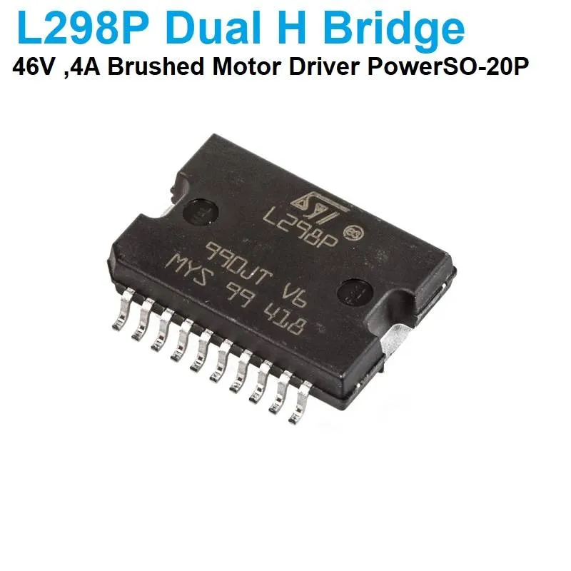 L298P Dual Full-Bridge Motor Driver IC, Multiwatt-15