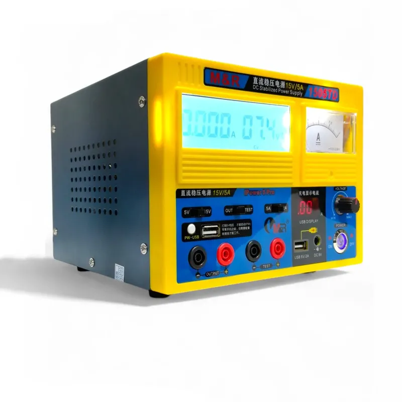 M&R 1505TD DC Lab Bench Power Supply 15V 5A Regulated