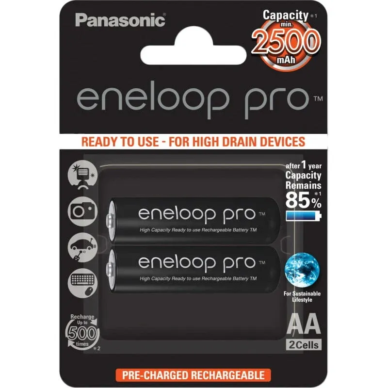 Panasonic eneloop pro AA 2500mAh Rechargeable NiMH Battery